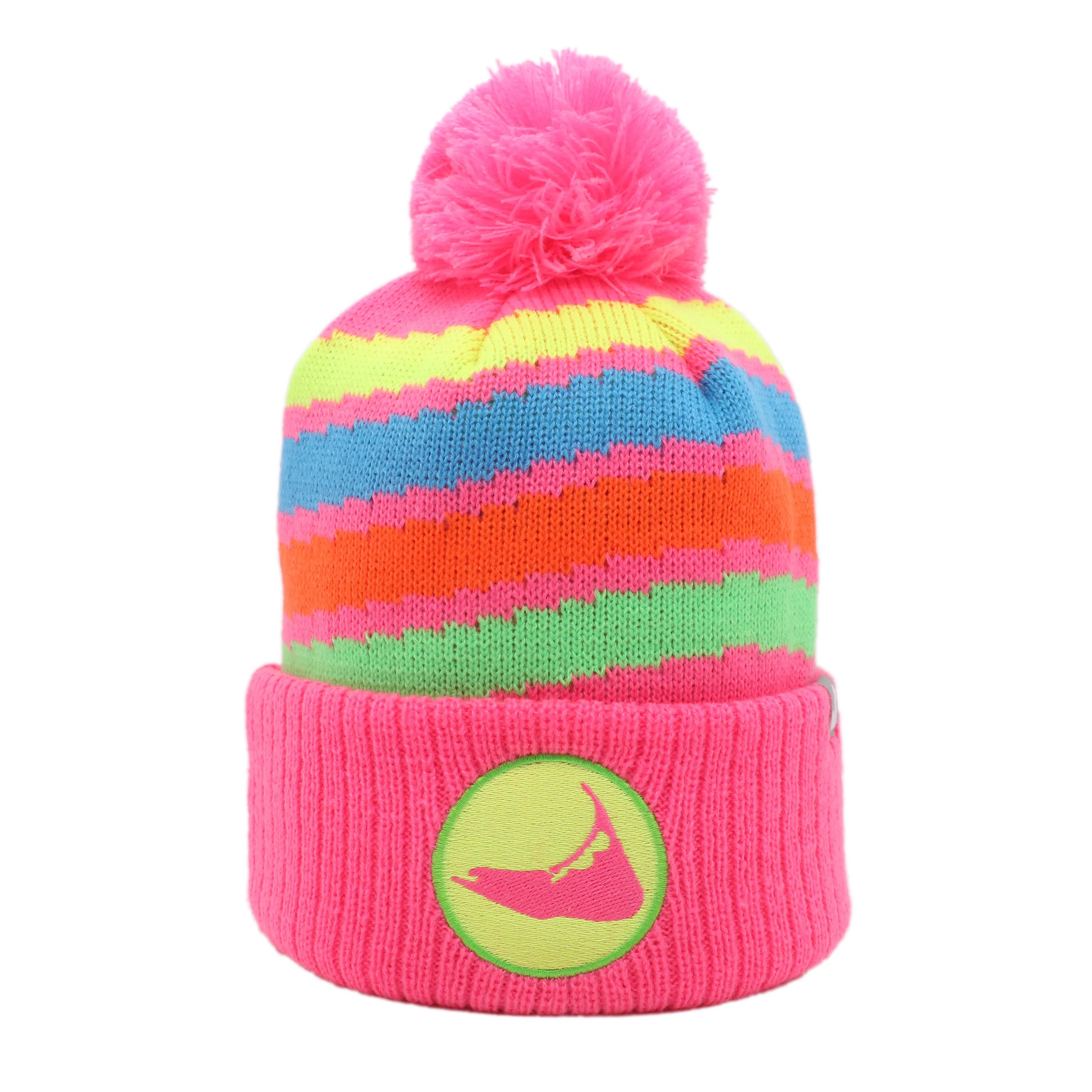 2024 Grant: Nantucket Wavy Winter Hat - Neon Pink