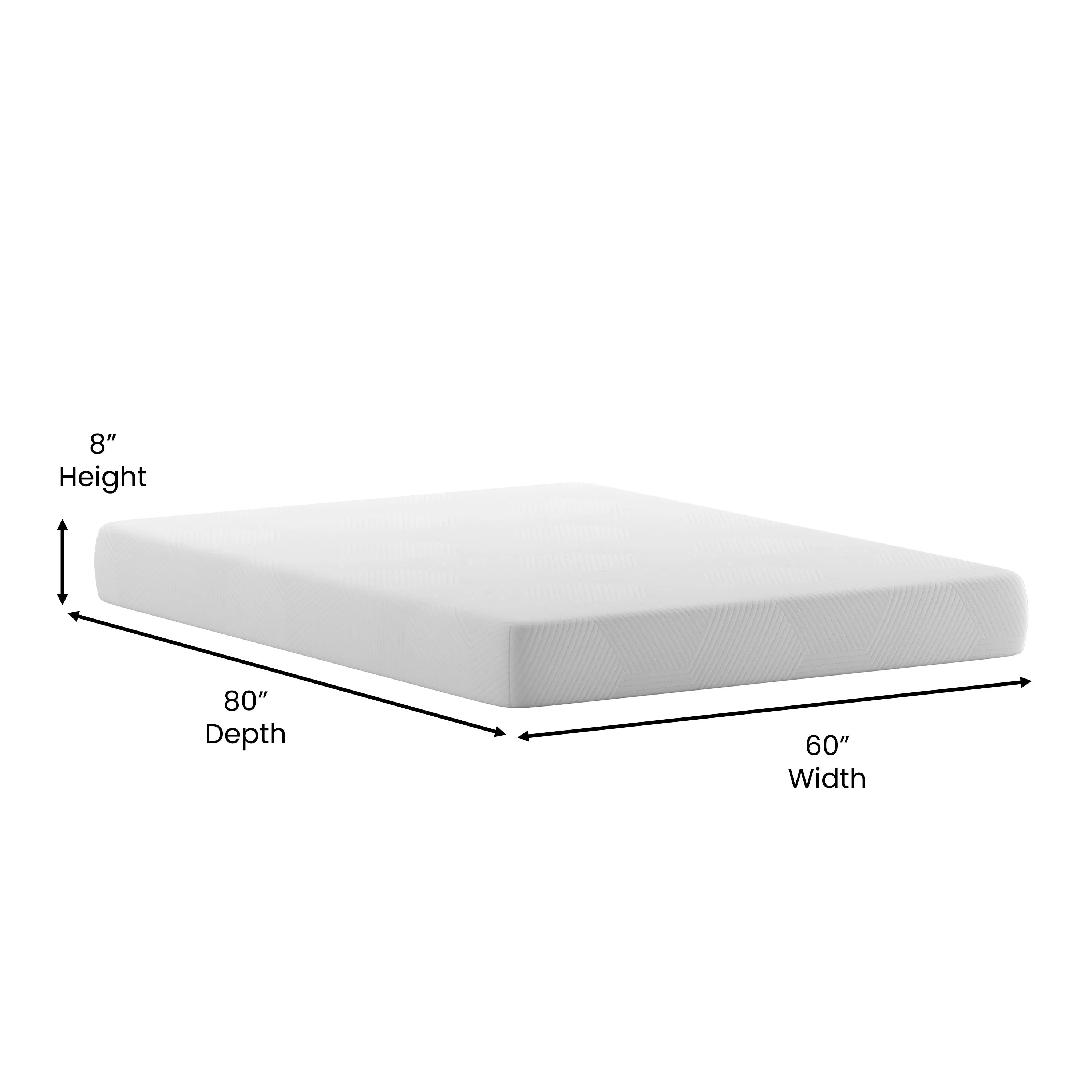 8" Queen Memory Foam Mattress CL-MF101-8-Q-GG