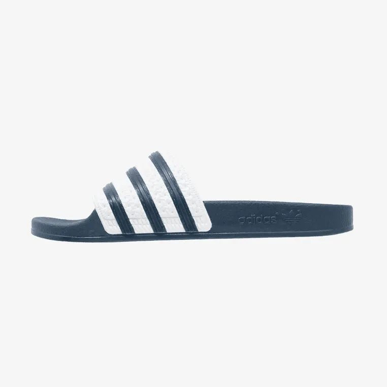 Adidas Originals Adilette Unisex Swim Slides, Navy/White