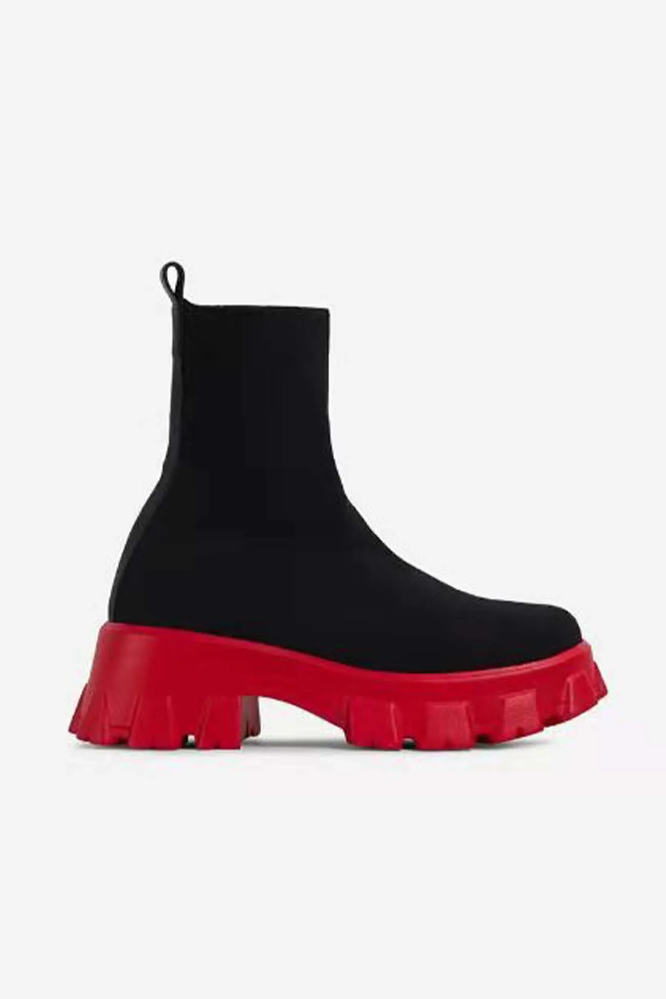 Amozae-Knit Platform Sock Ankle Boots