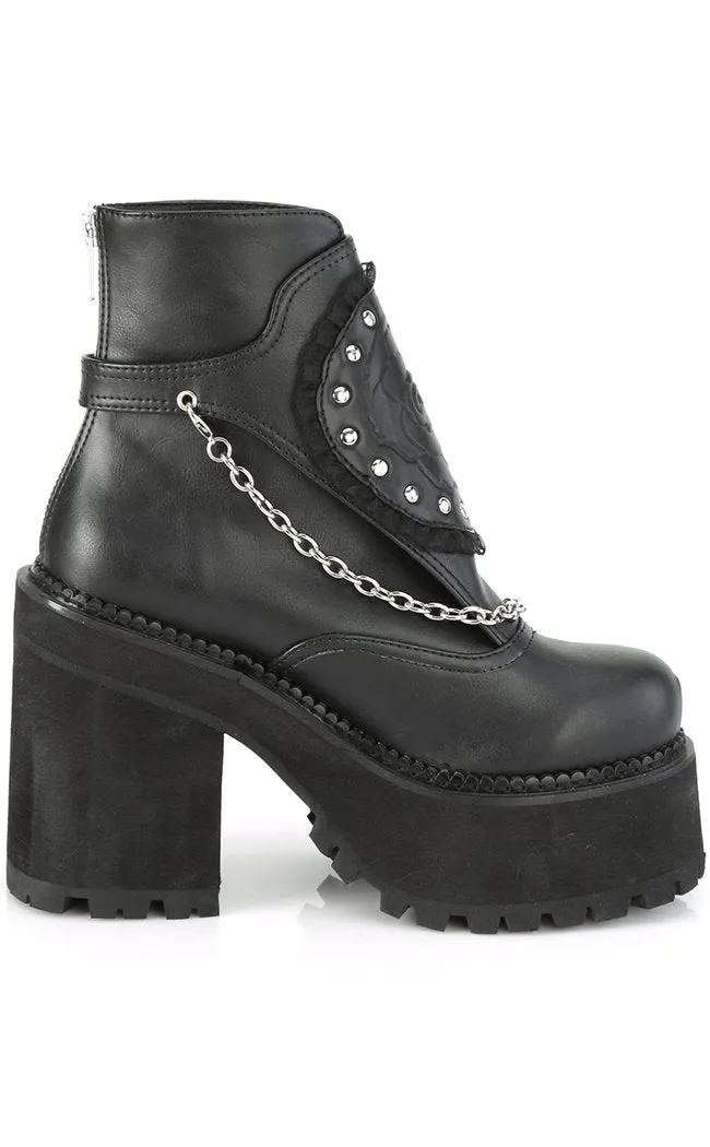 ASSAULT-55 Black Ankle Boots