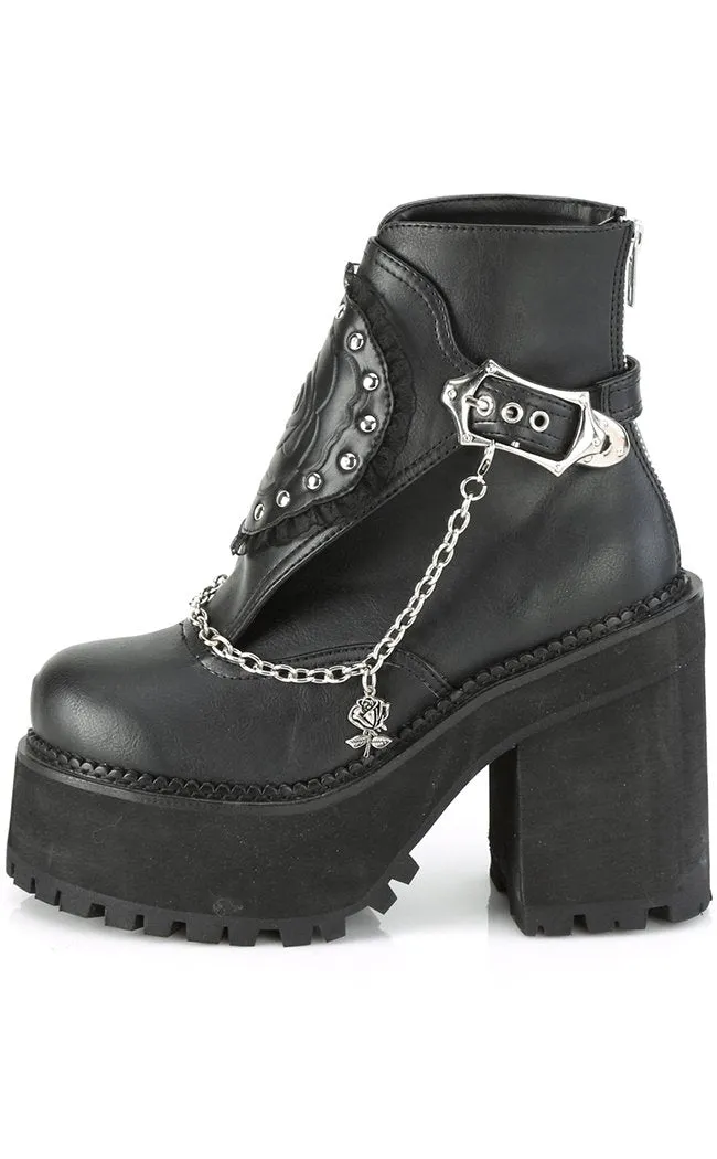 ASSAULT-55 Black Ankle Boots