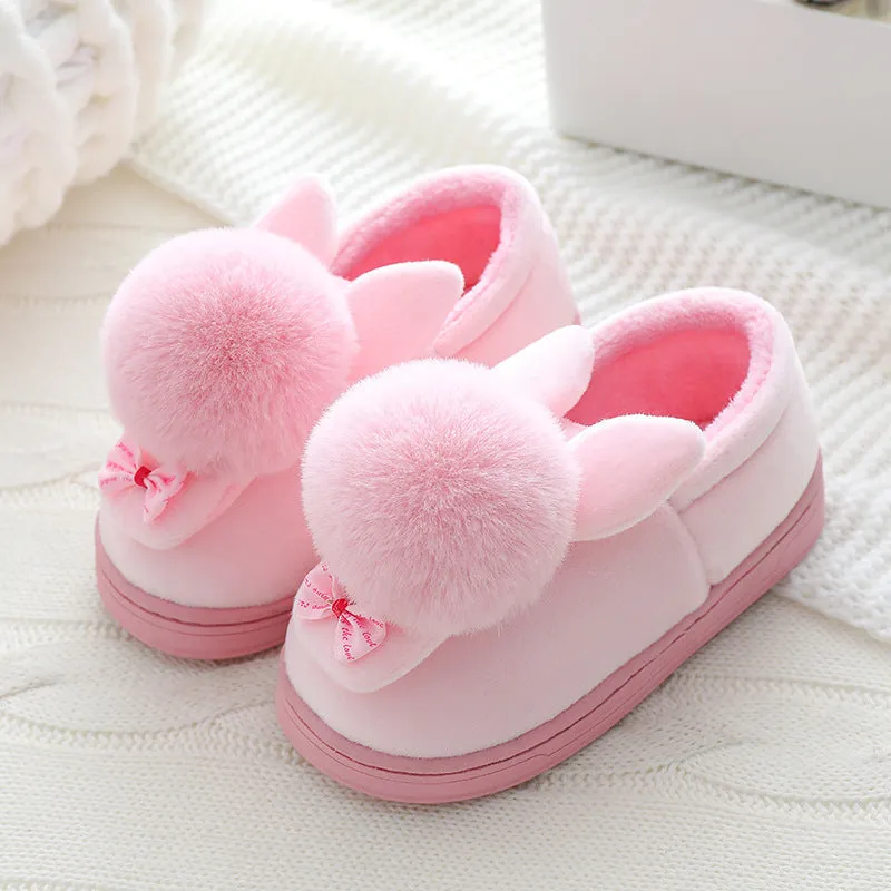 Autumn And Winter Boys And Girls Baby Cartoon Plush Shoes