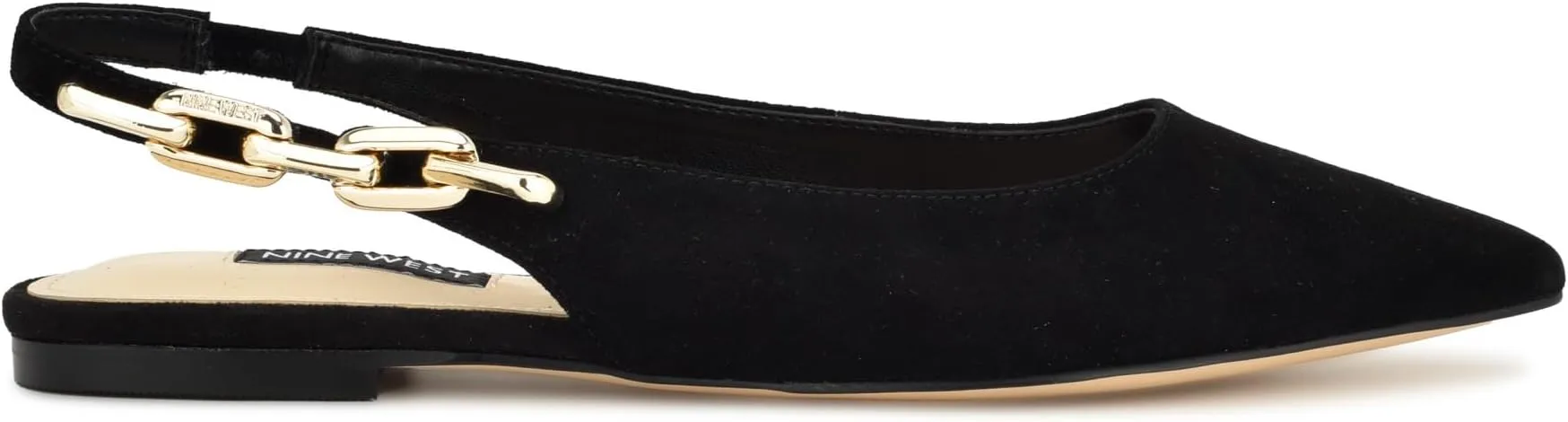 Babby Nine West ballet flats, black suede