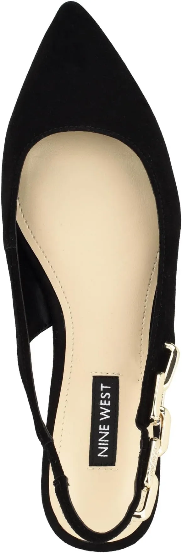 Babby Nine West ballet flats, black suede