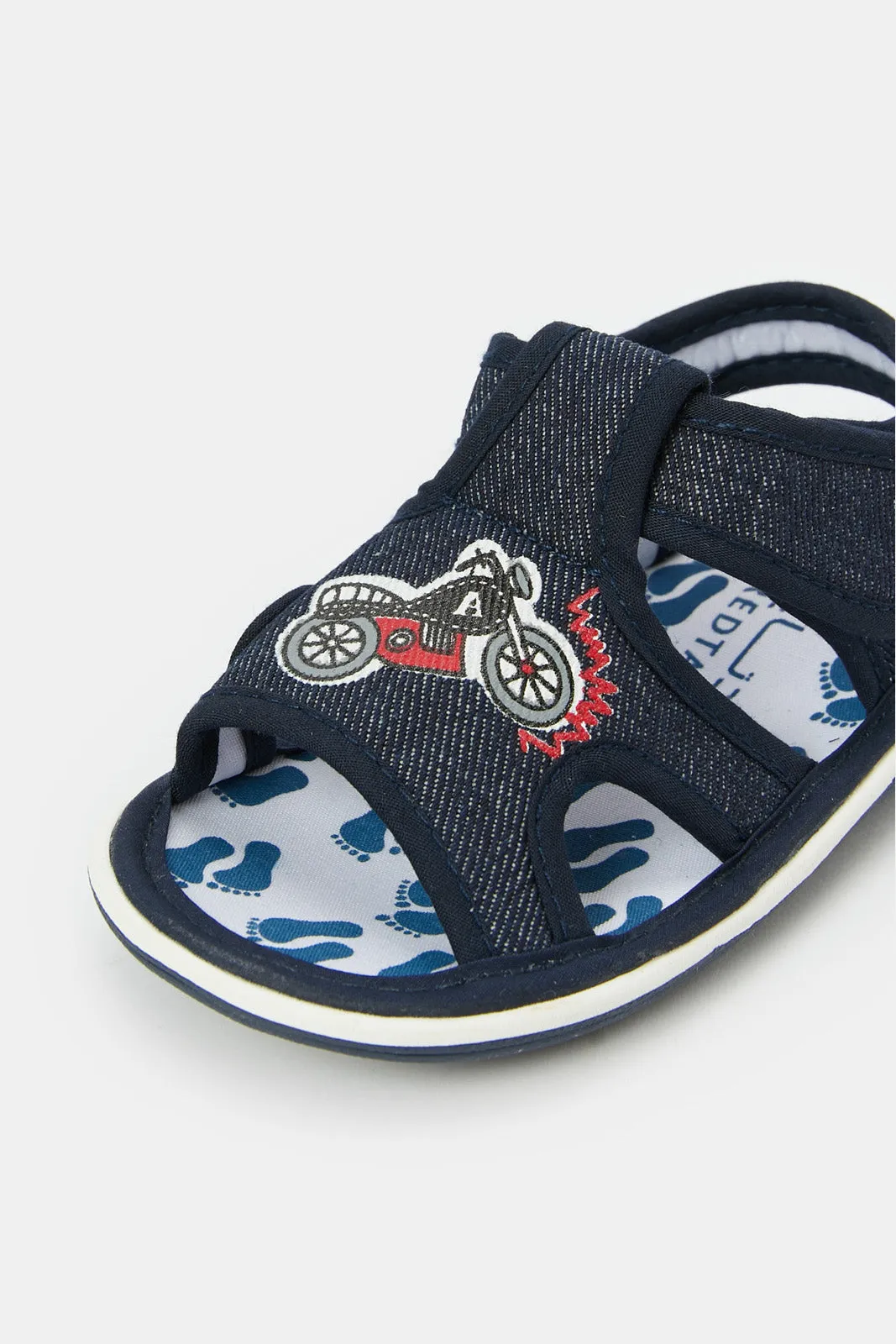 Babies Navy Denim Pump