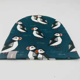 Beanie Hat (Blue Puffin)