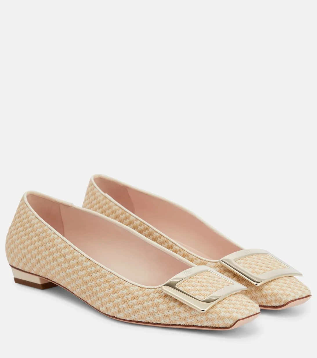 Belle Vivier ballet flats in Roger Vivier bouclé, beige