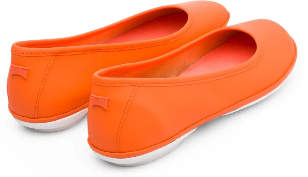 Camper Right Ballet Flats, Neon Orange