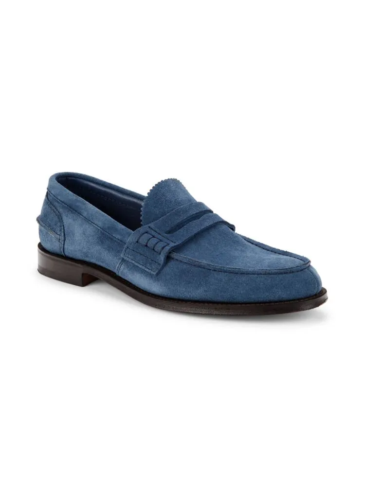 Church'S Suede Penny Loafers Ink