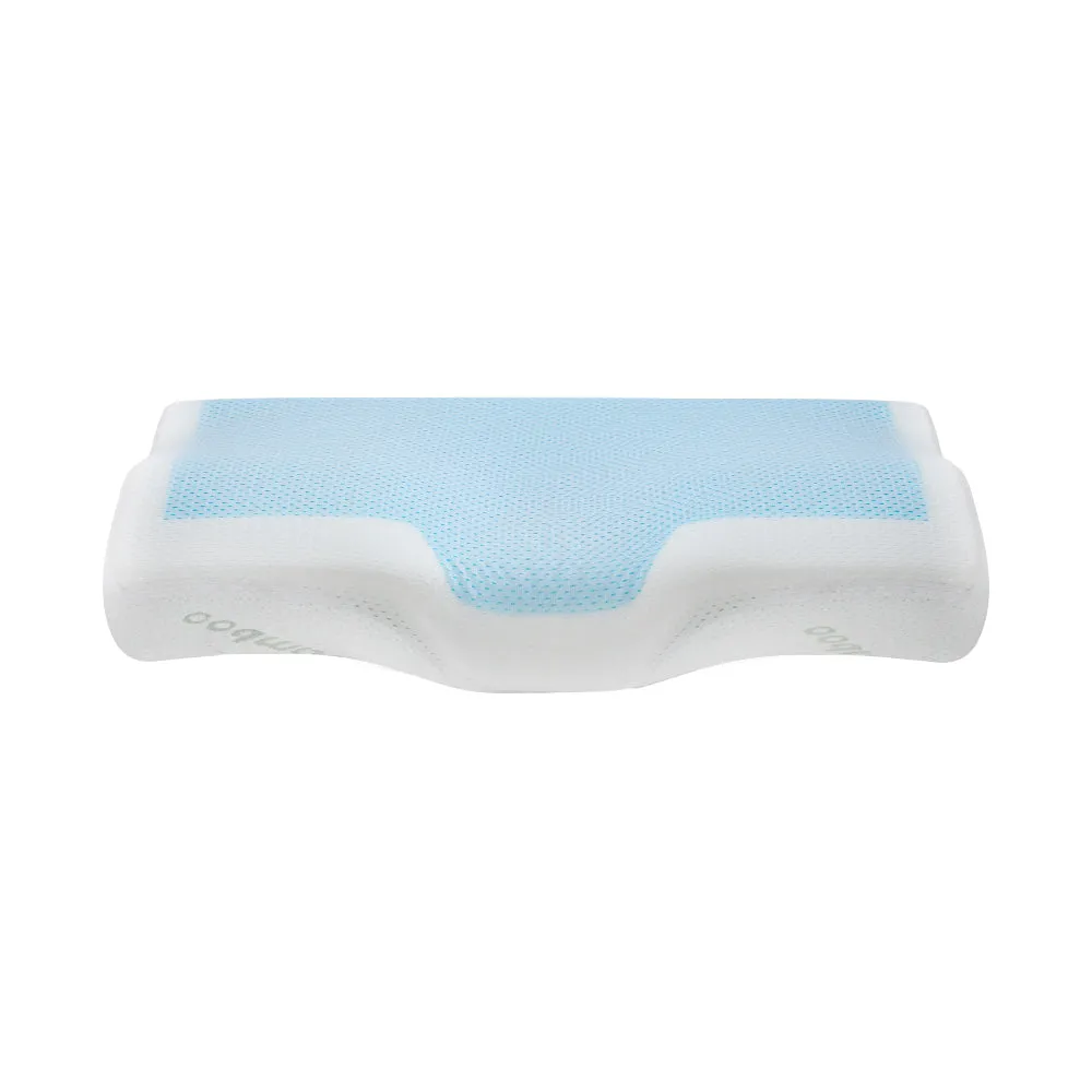 Cool Gel Memory Foam Contour Pillow Bamboo Cover - Giselle Bedding