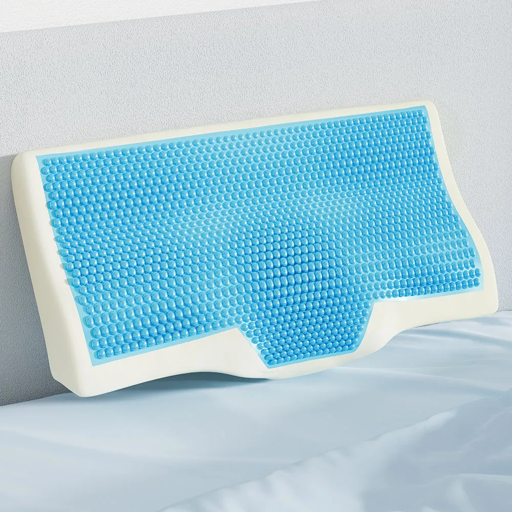 Cool Gel Memory Foam Contour Pillow Bamboo Cover - Giselle Bedding