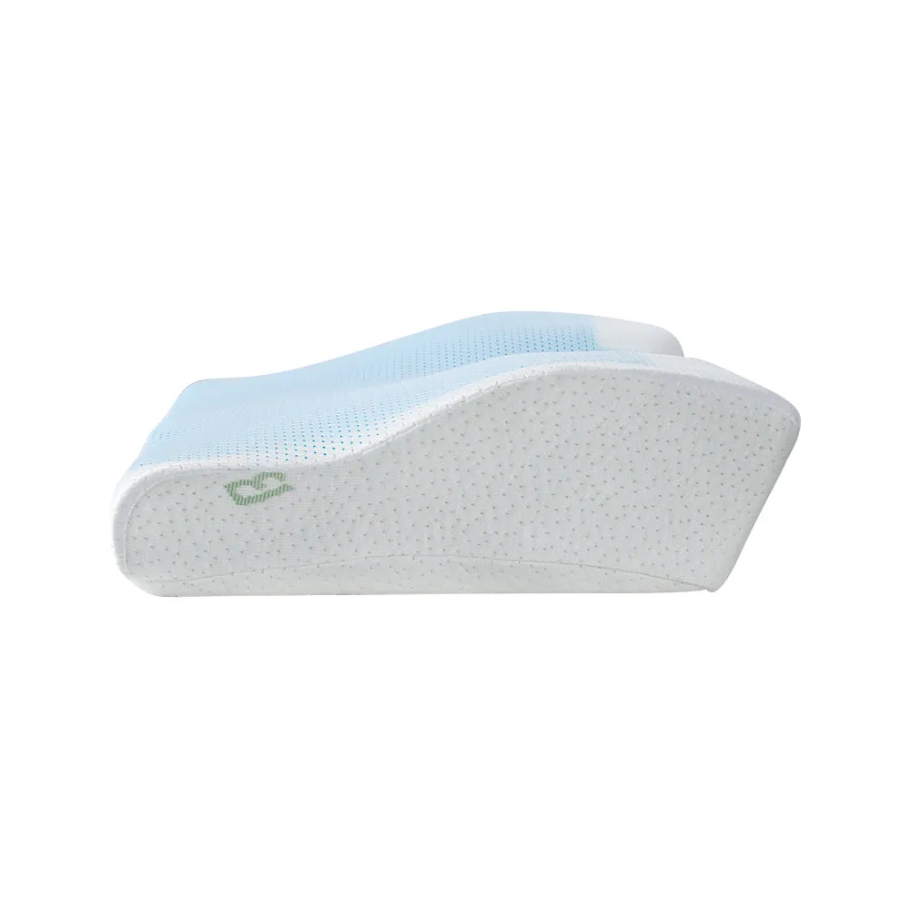 Cool Gel Memory Foam Contour Pillow Bamboo Cover - Giselle Bedding