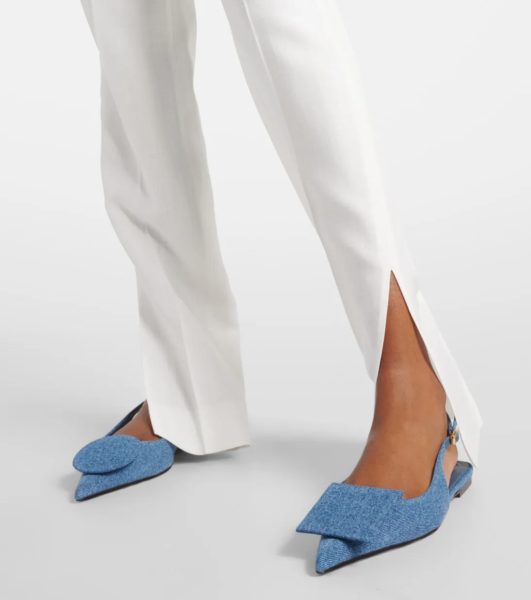 Denim ballet flats les slingbacks duelo Jacquemus, blue