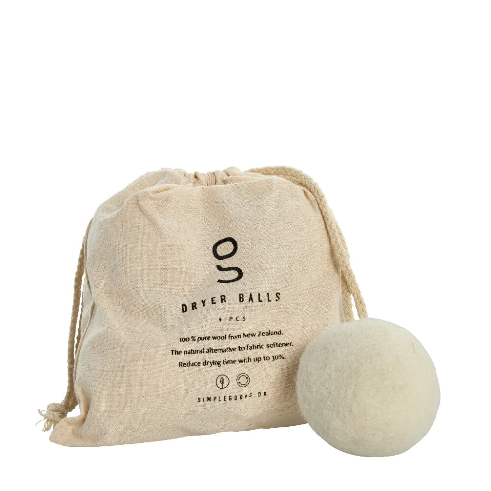 Dryer Balls 4 pcs. Nature 100% Wool