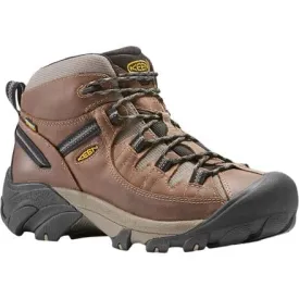 KEEN Men's Targhee II Mid Waterproof Hiking Boot in Shitake/Brindle