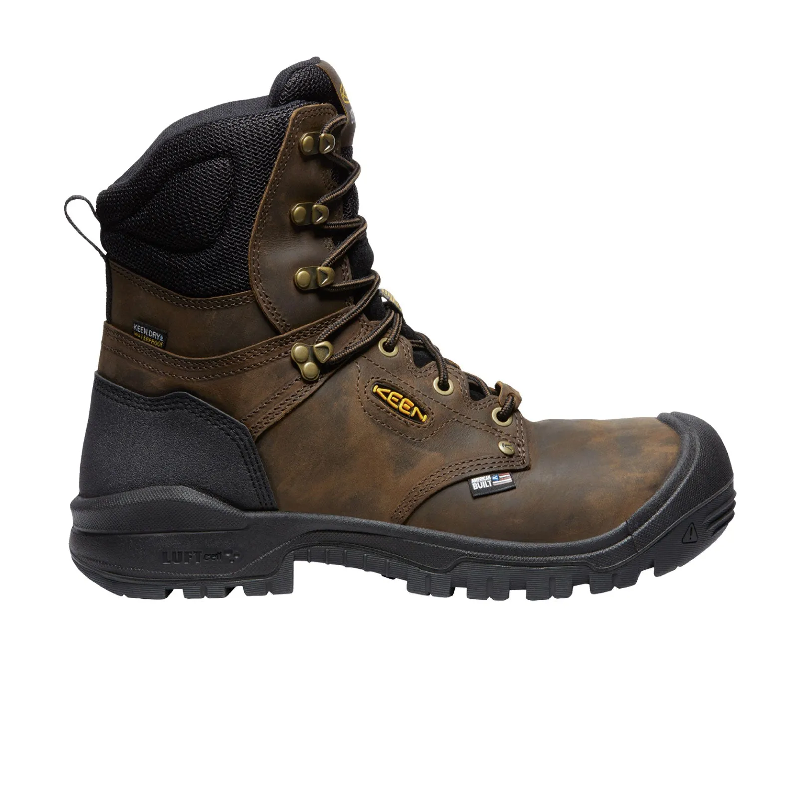 Keen Utility Independence 8" Waterproof Composite Toe Work Boot (Men) - Dark Earth