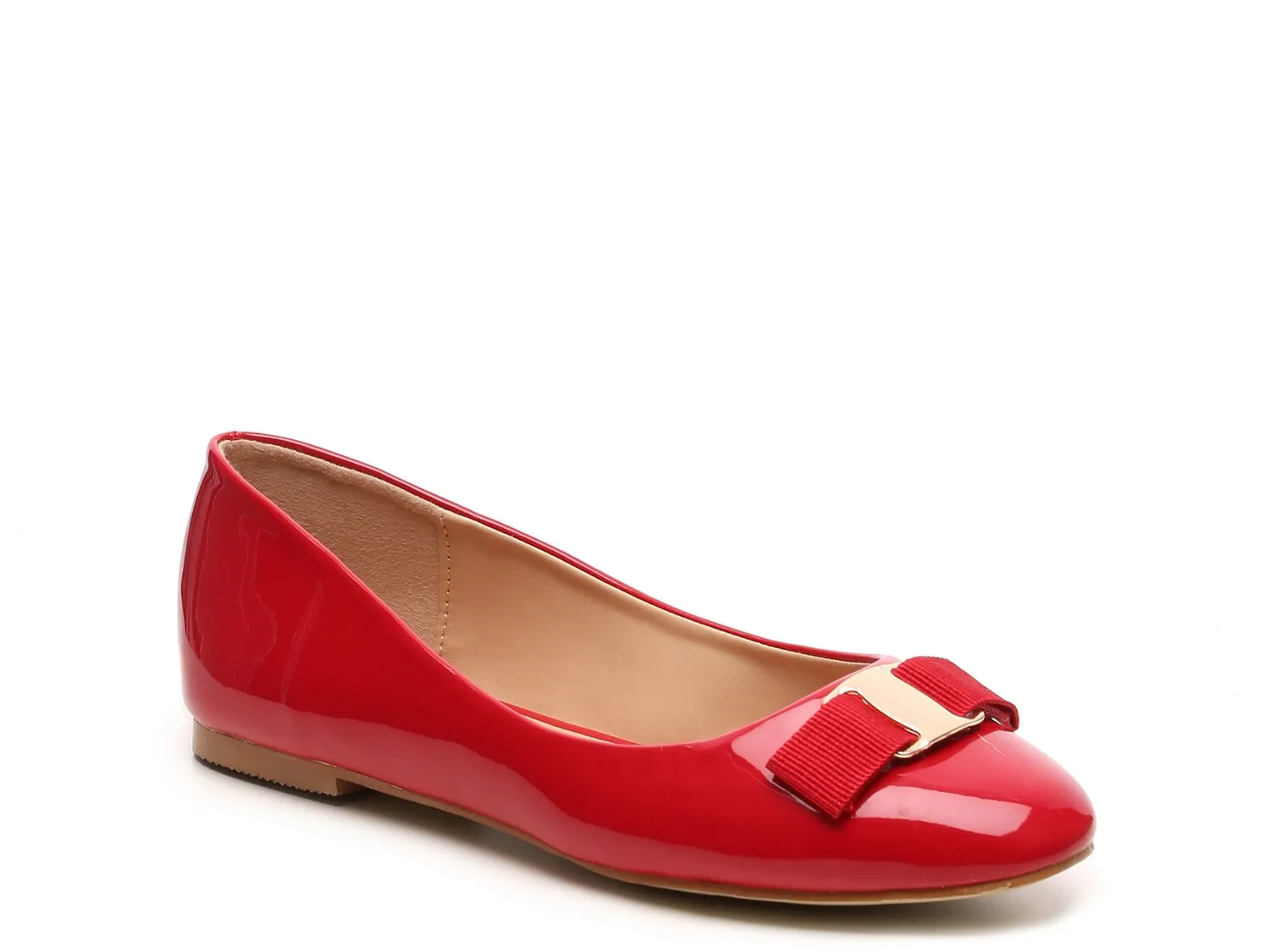 Kim ballet flats from the Journee Journee Collection, red