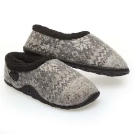 Kris Kids - Grey Black Nordic Patterned Slippers