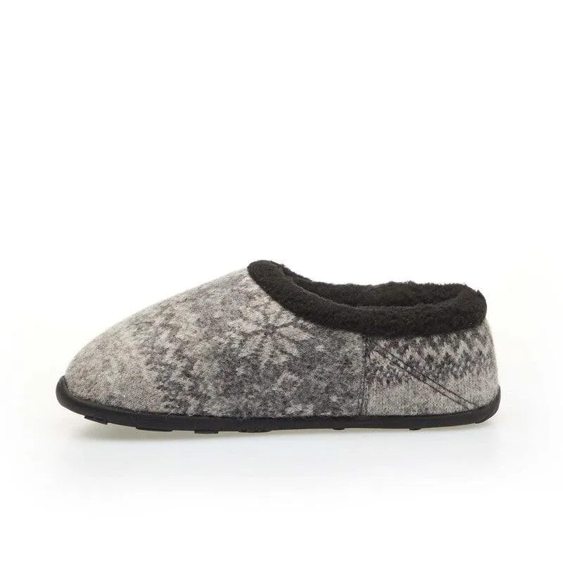 Kris Kids - Grey Black Nordic Patterned Slippers