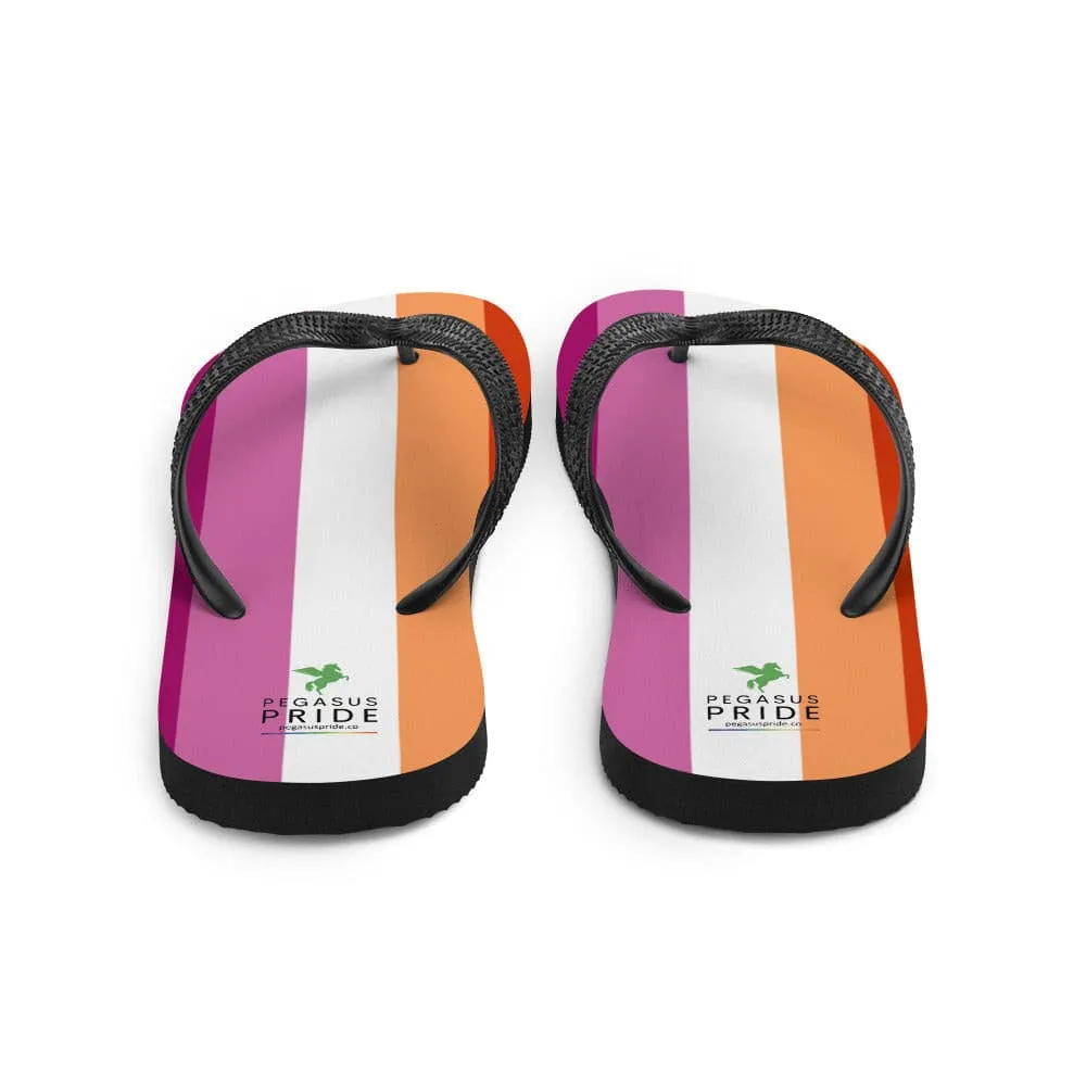 Lesbian Pride Flag Flip-Flops Sandals