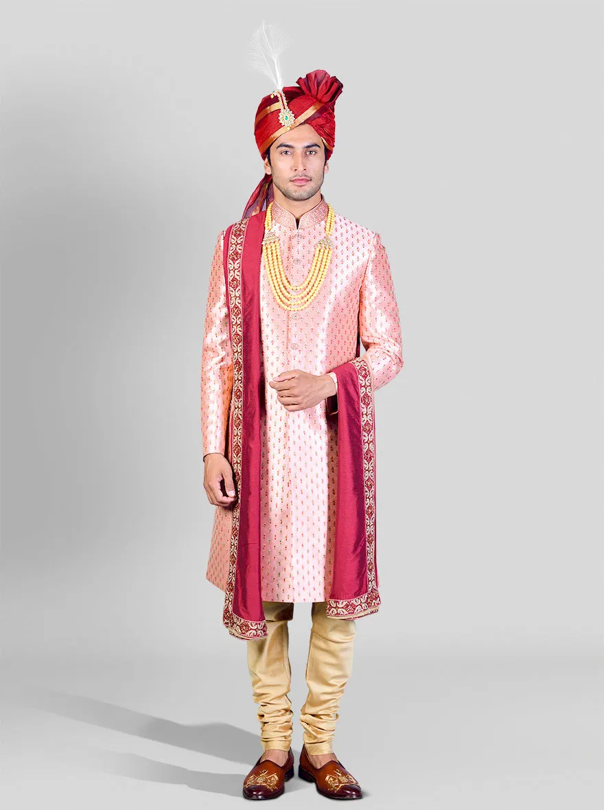 Light Pink Sherwani | Azania