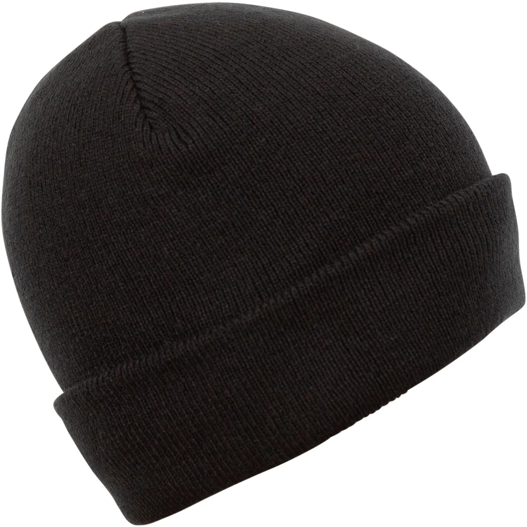 Littlebrook Adults Black Knitted and Lined Beanie Hat