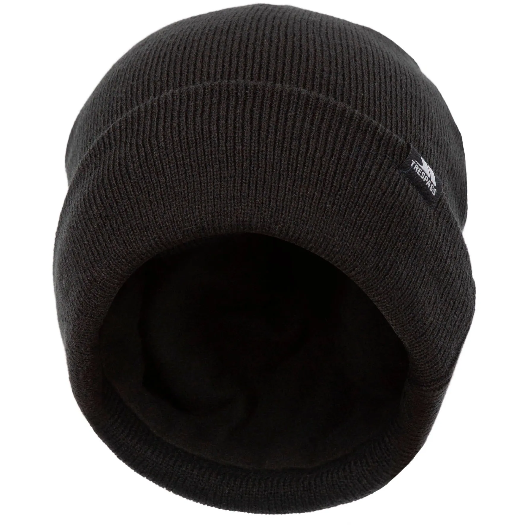 Littlebrook Adults Black Knitted and Lined Beanie Hat