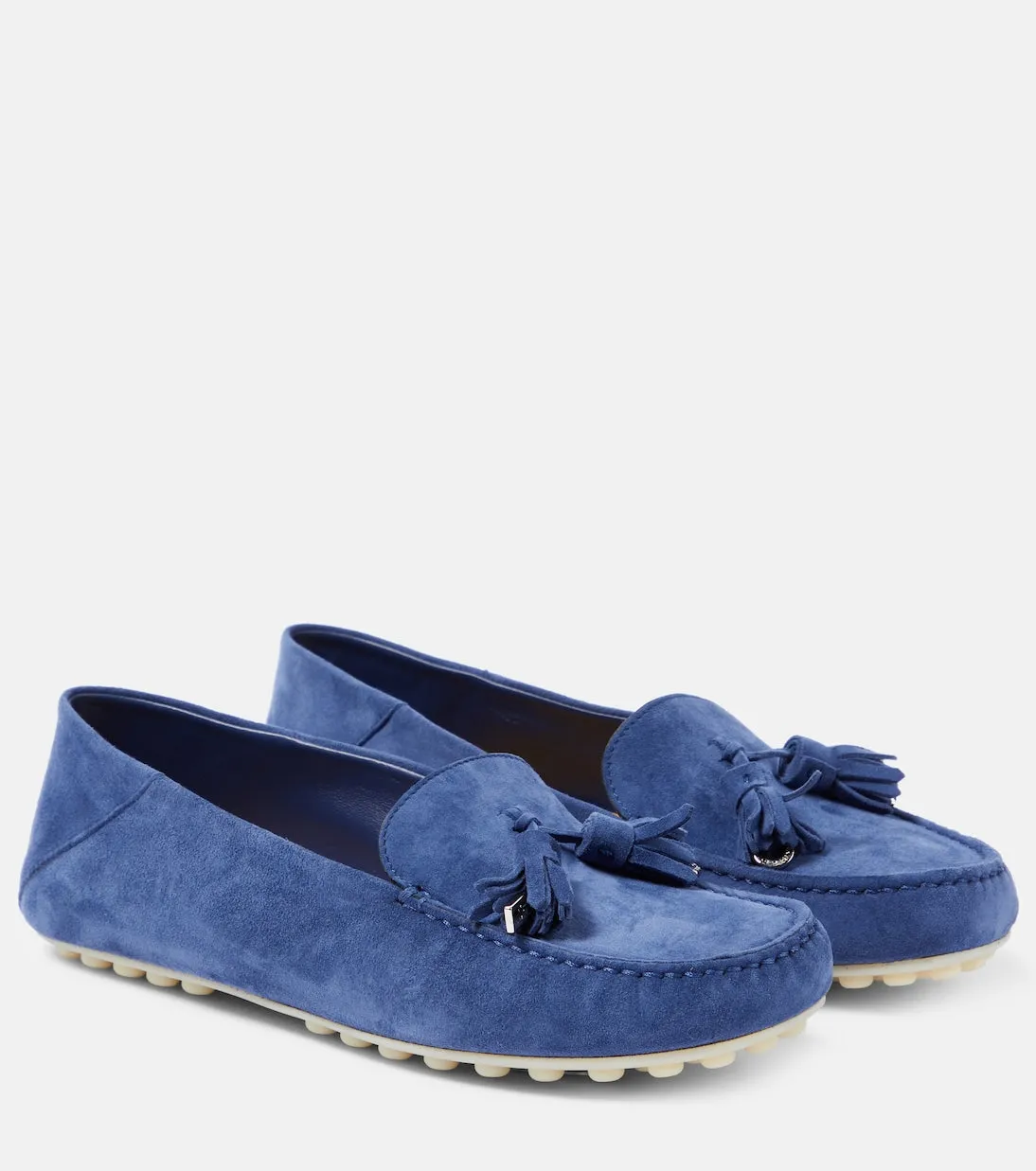 Loro Piana suede loafers, blue