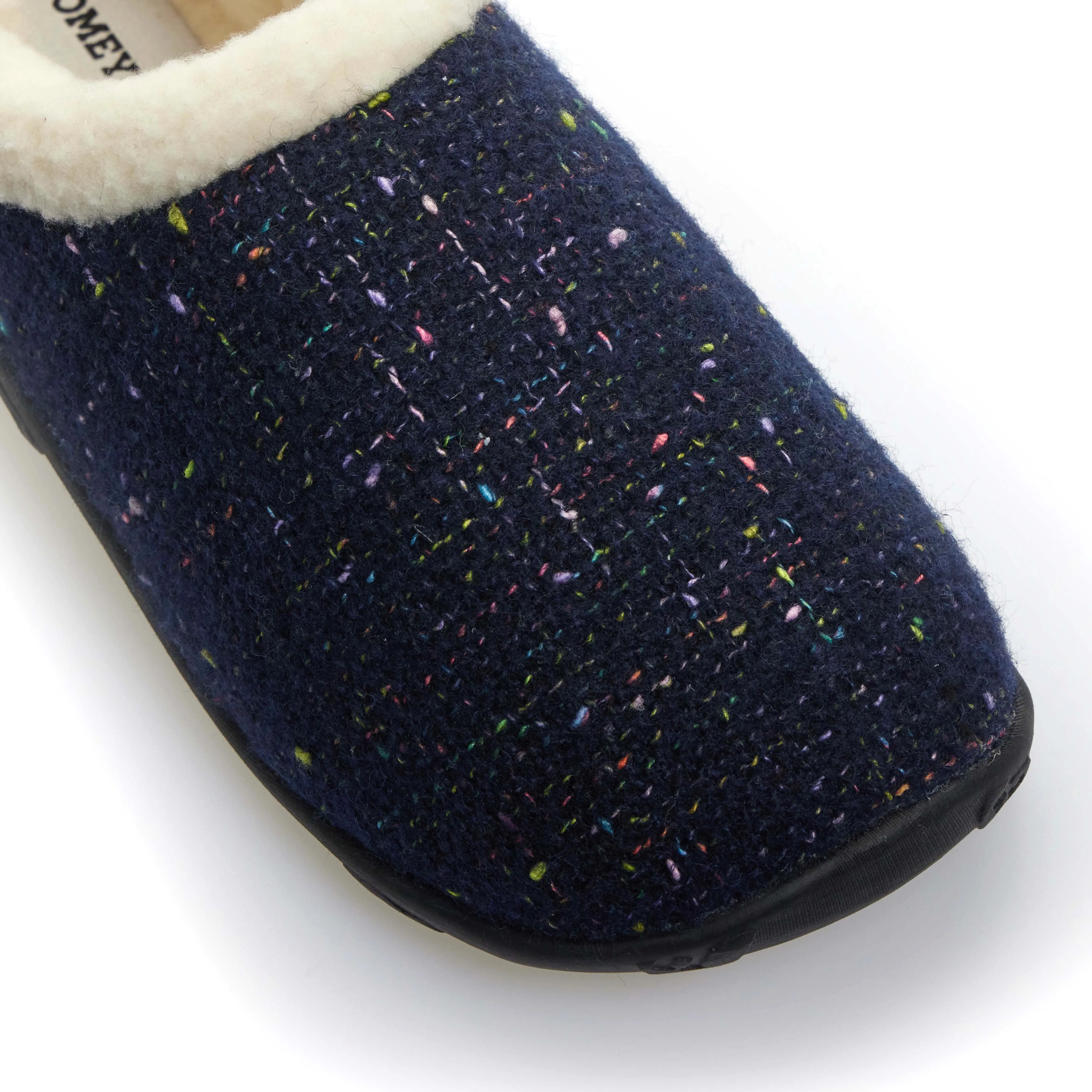 Luna - Navy Flecked Women's Slippers