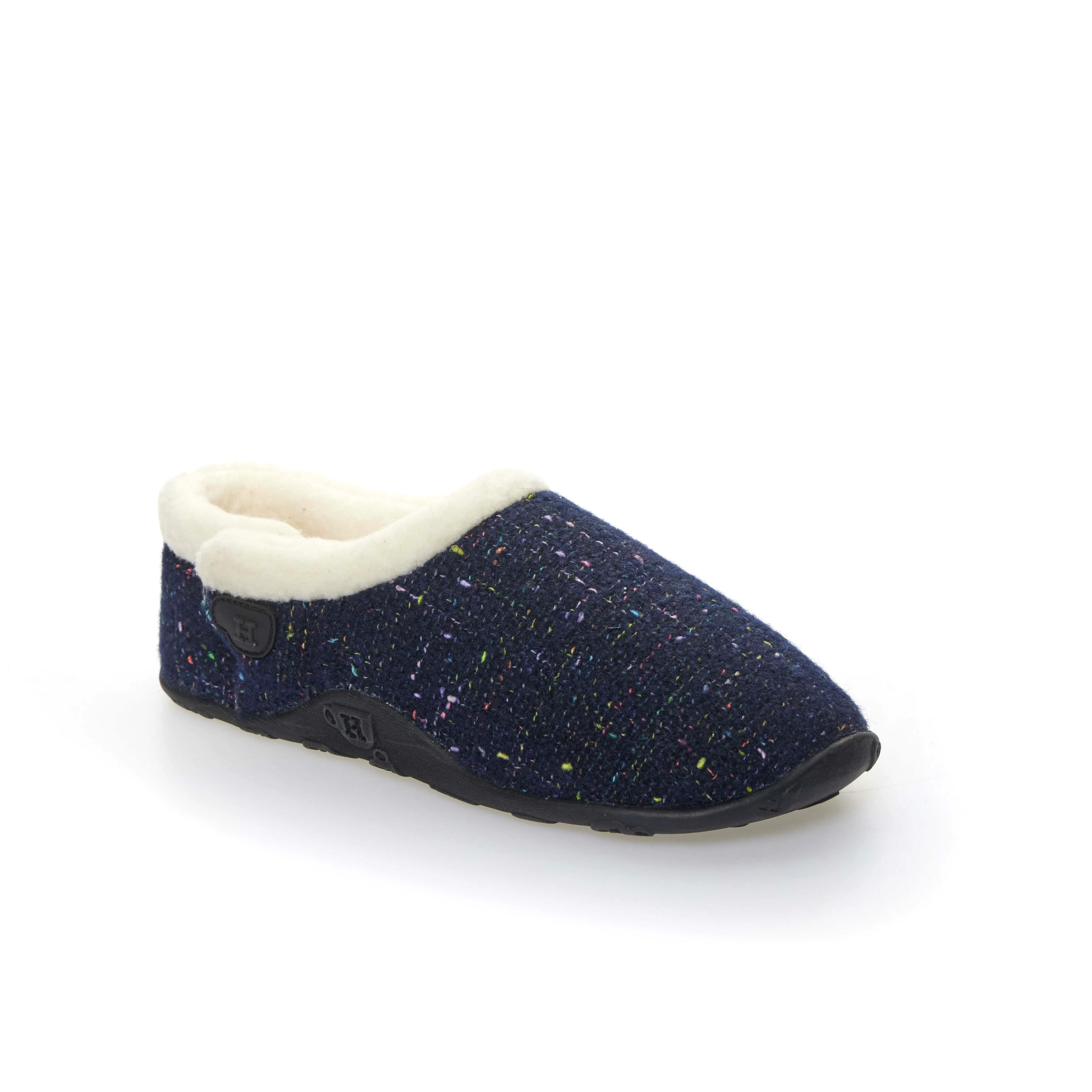 Luna - Navy Flecked Women's Slippers