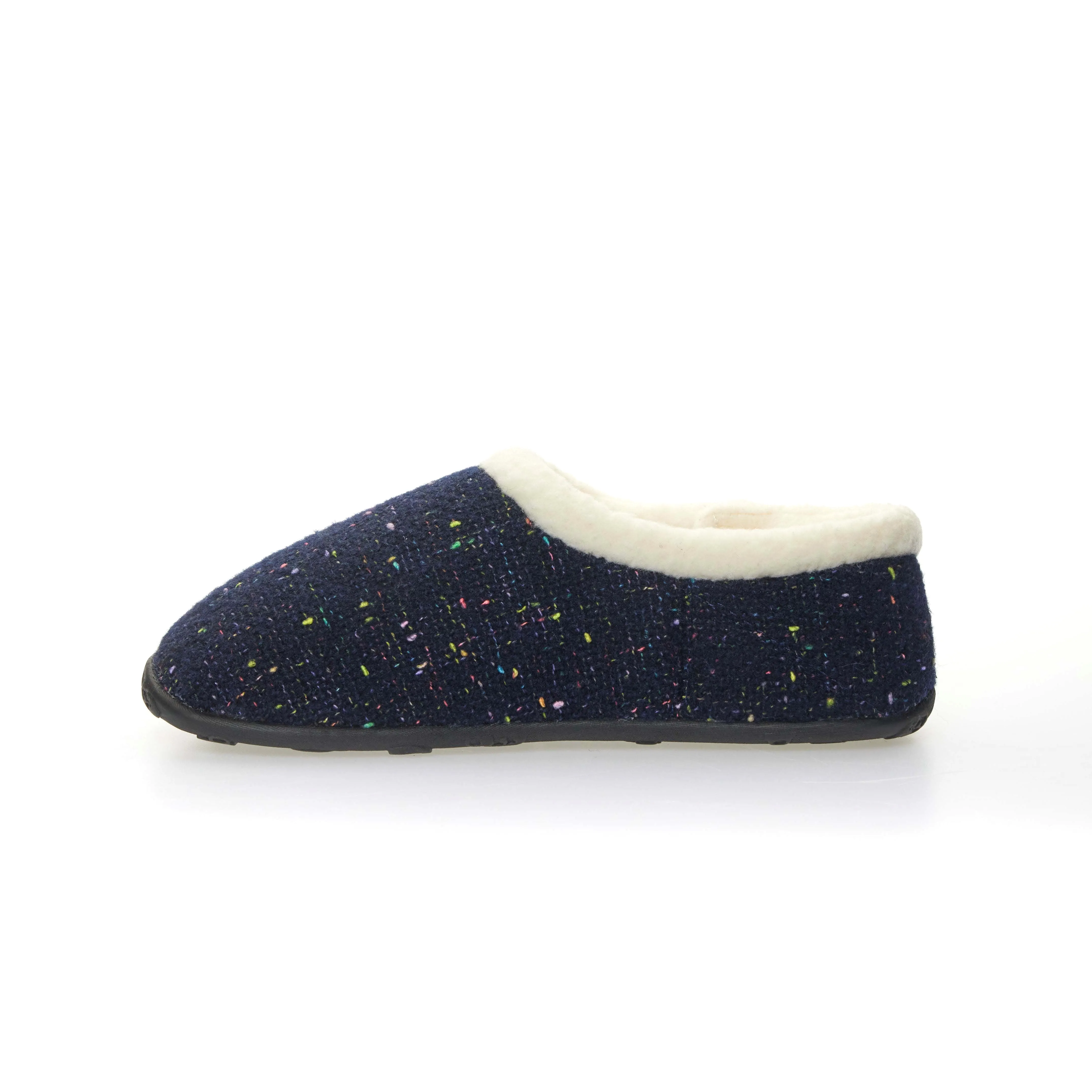 Luna - Navy Flecked Women's Slippers