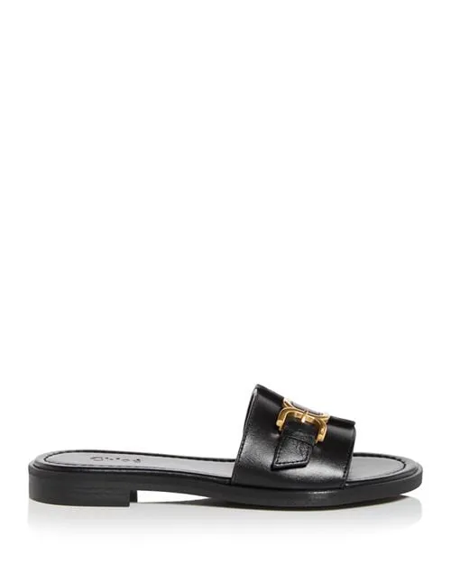 Marcie Chloe women's slides, Black