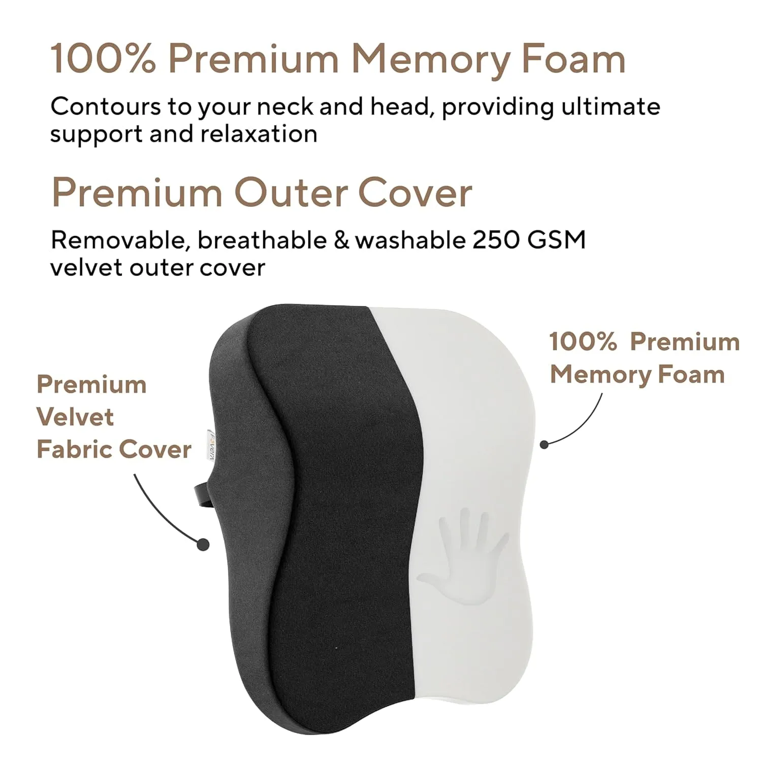 Memory Foam Car Neckrest Pillow