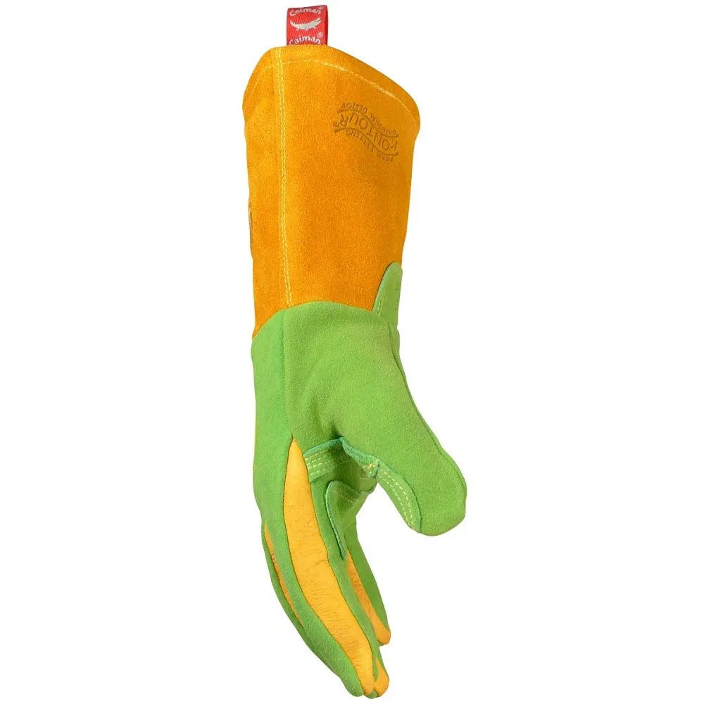 PIP Caiman 1816 Deerskin FR Foam Fleece Lined MIG/Stick Welding Gloves, 1 Pair