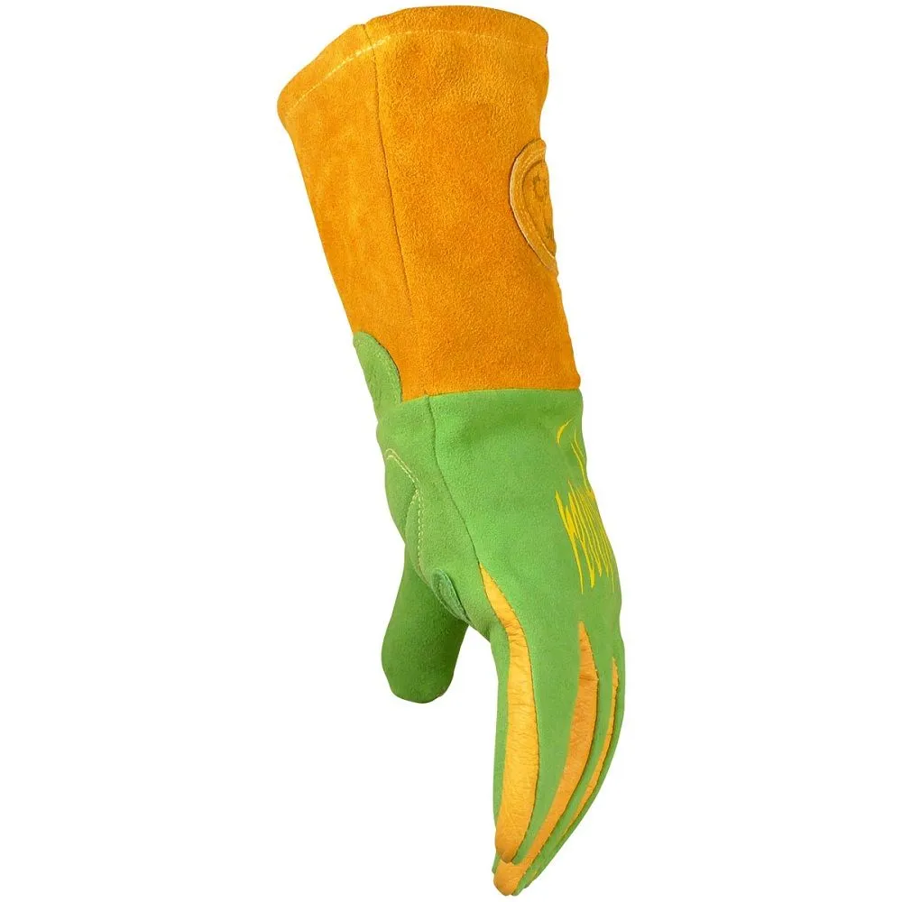 PIP Caiman 1816 Deerskin FR Foam Fleece Lined MIG/Stick Welding Gloves, 1 Pair