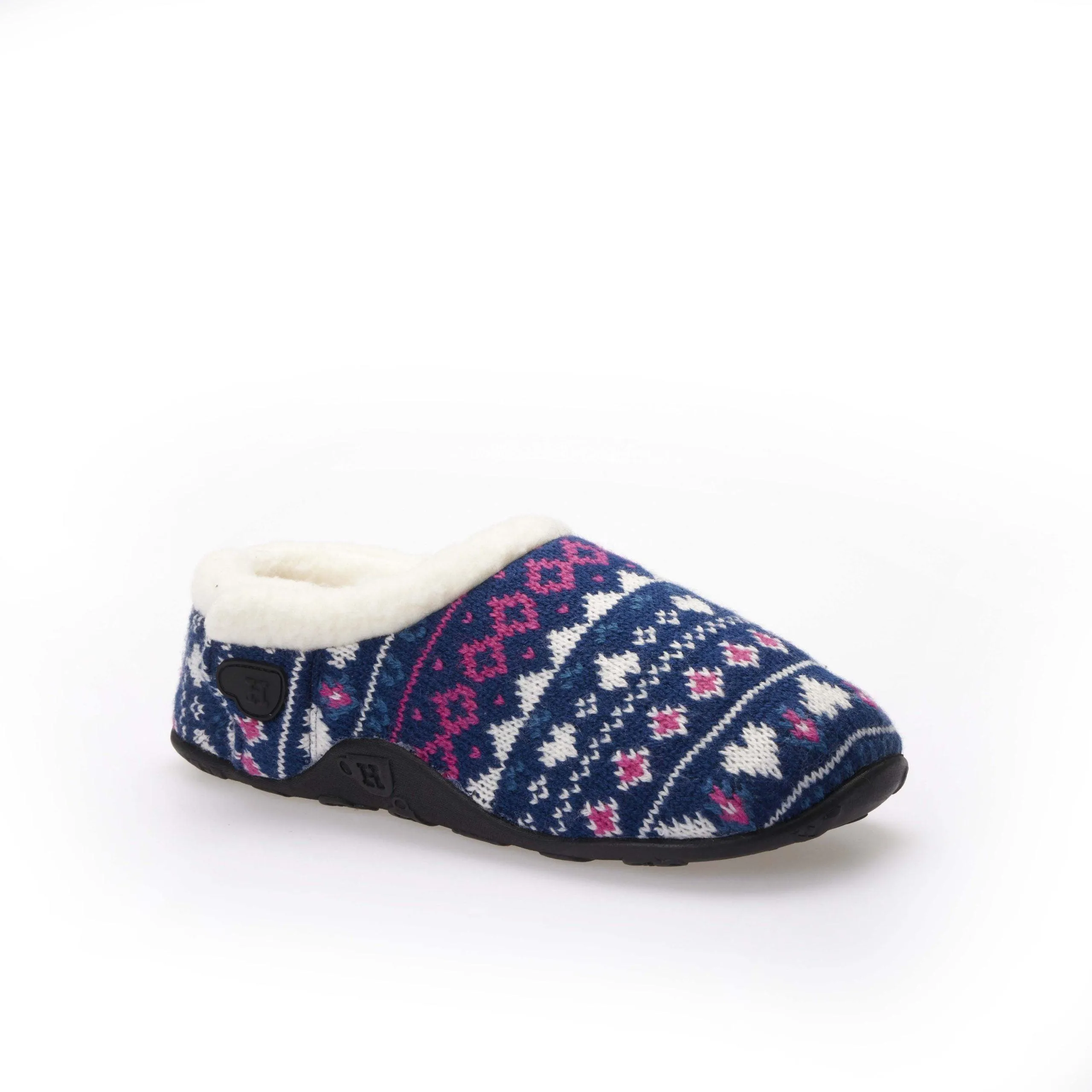 Serena Kids - Navy Pink Nordic Children's Slippers