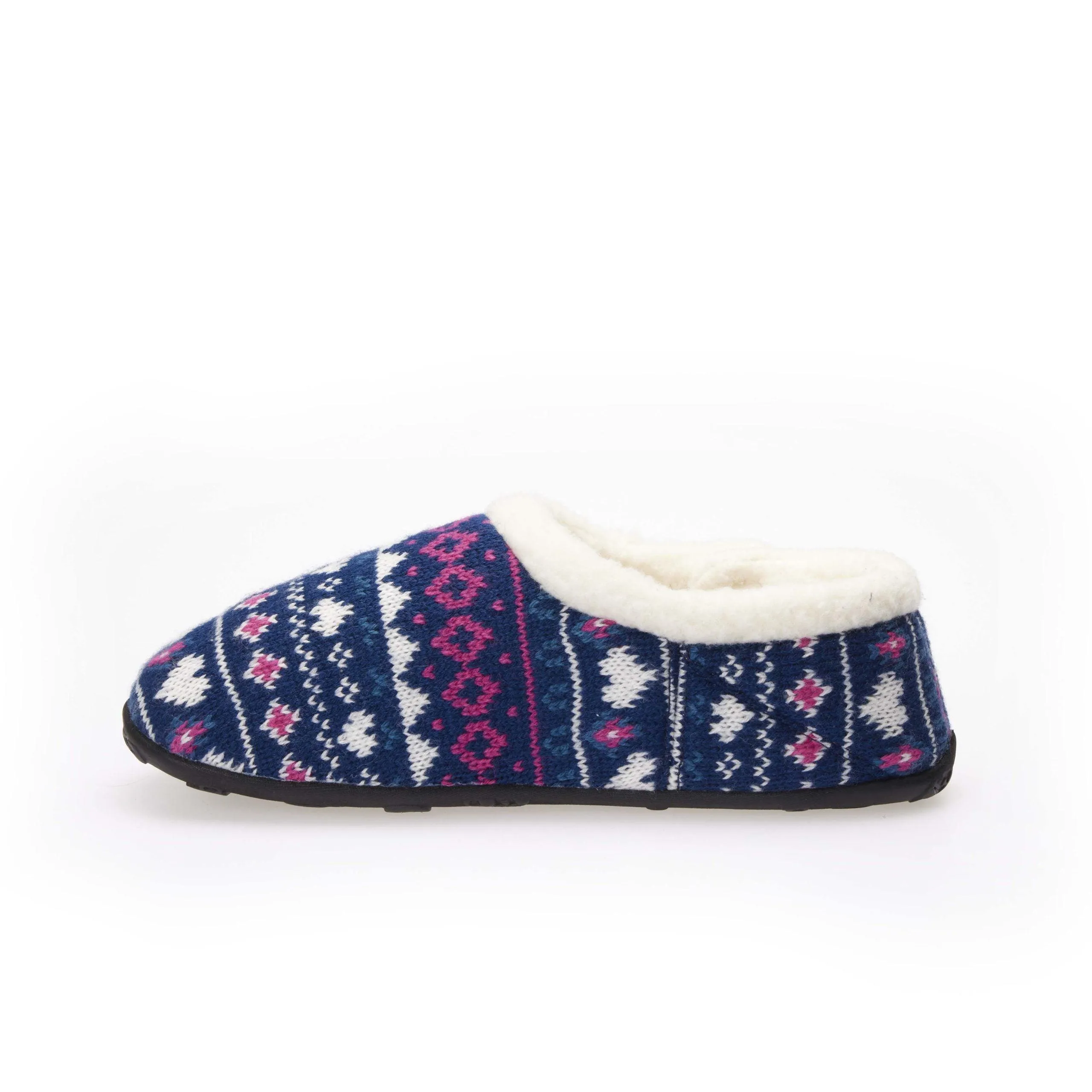 Serena Kids - Navy Pink Nordic Children's Slippers