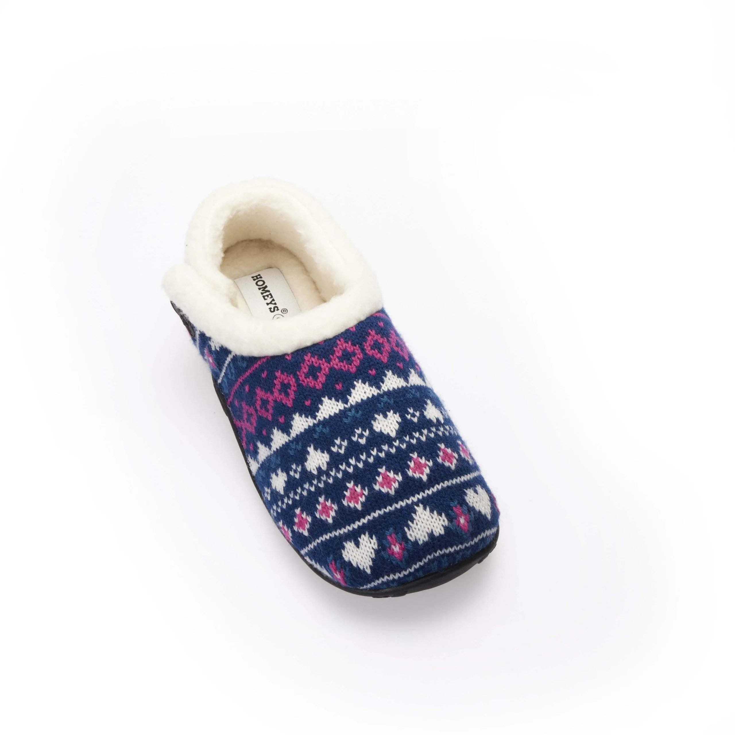 Serena Kids - Navy Pink Nordic Children's Slippers