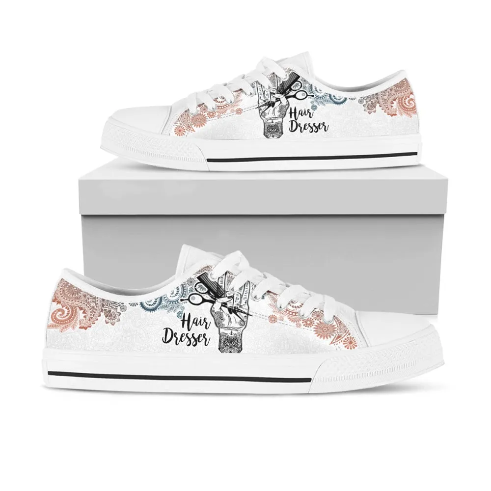 Step Up Your Style With Hair Stylist Low Top Shoes, Low Top Sneaker, Low Top Canvas Shoes