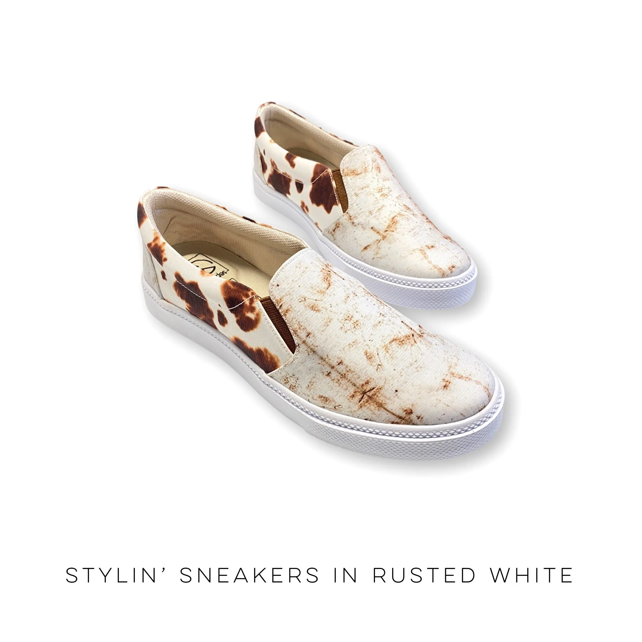 Stylin' Sneakers in Rusted White