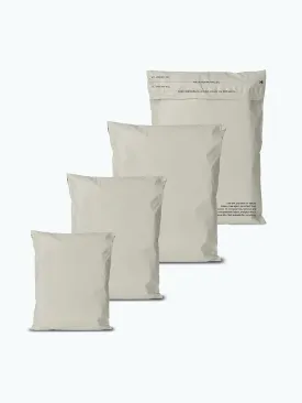 Warm Grey Home Compostable Mailers For Sustainable Packaging - MOQ 100