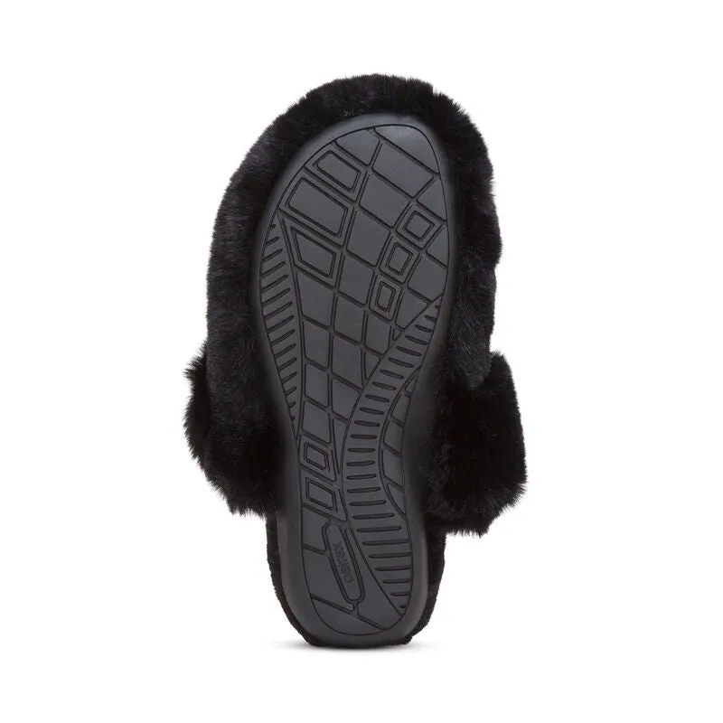 WOMEN'S AETREX MISTY ARCH SUPPORT SLIPPER | BLACK