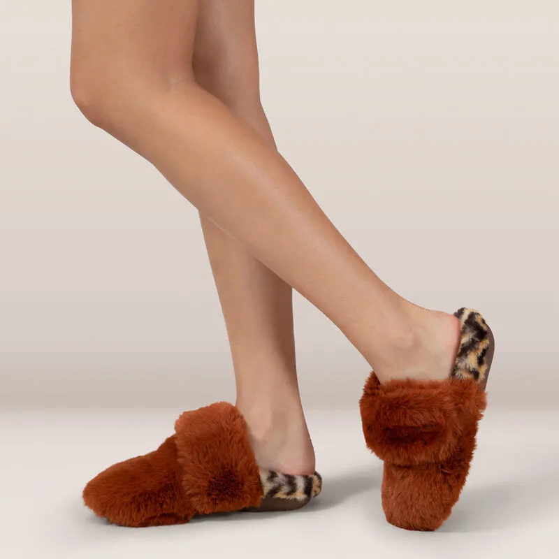 WOMEN'S AETREX MISTY ARCH SUPPORT SLIPPER | RUST