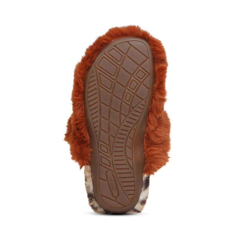 WOMEN'S AETREX MISTY ARCH SUPPORT SLIPPER | RUST